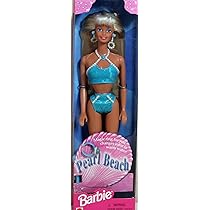 Blonde Pearl Beach Barbie Doll 1997 with a Ring for You, Dolls